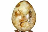 Polished Quartz Geode Egg - Madagascar #118883-4